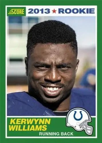 2013 Panini Score Rookie Kerwynn Williams football card with original gloss NM-MT RC