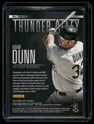 2013 Panini Select Thunder Alley Adam Dunn #TA6 Baseball - Baseball Card Single