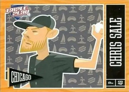 2013 Panini Triple Play #17 Chris Sale NMMT White Sox - Baseball Card Single