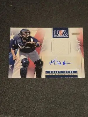 2013 Panini USA Baseball M. Rivera 18U National Team Jersey Signatures #/125 - Baseball Card Single