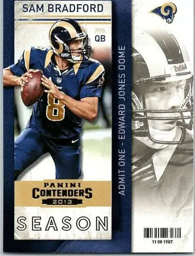 2013 Playoff Contenders Common Season Tickets #73 Sam Bradford NM-MT Rams - Football Card Single