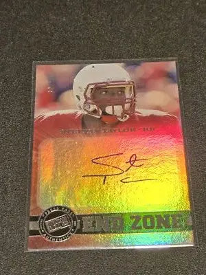 2013 Press Pass Showcase #EZ-ST Stepfan Taylor End Zone Autographs #/50 - Football Card Single
