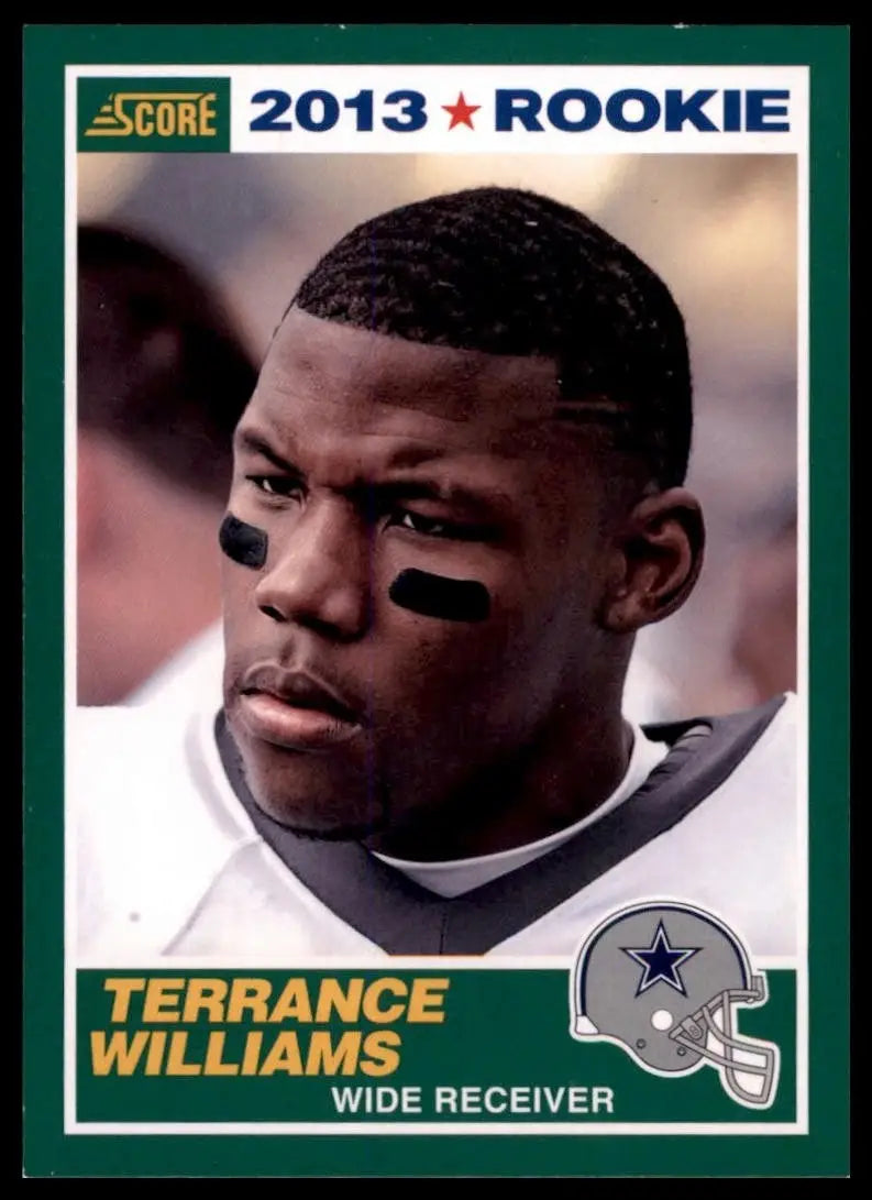2013 Score Green Rookie Terrance Williams #429 Dallas Cowboys Football Card NFL - Football Card Single