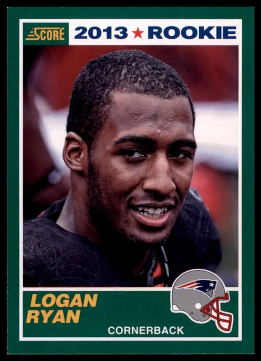 2013 Score Rookie Logan Ryan #393 New England Patriots Football Card NFL Sports - Football Card Single