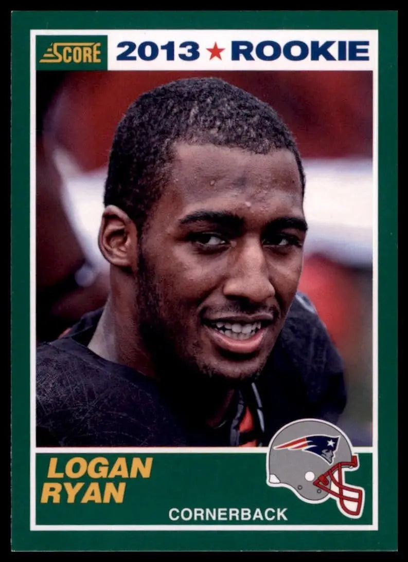 2013 Score Rookie Logan Ryan #393 New England Patriots Football Card NFL Sports - Football Card Single