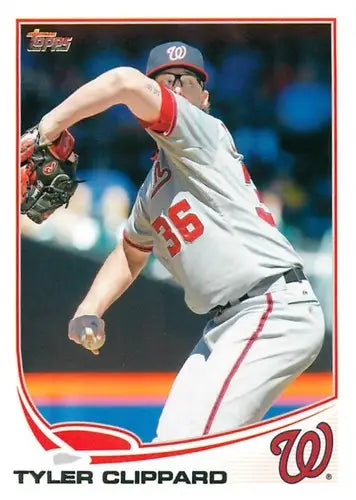 2013 Topps #136 Tyler Clippard NM-MT Nationals - Baseball Card Single