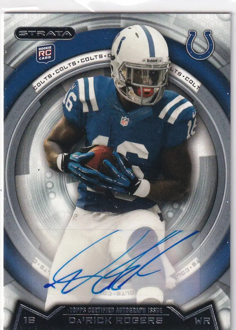 2013 TOPPS #154 DARICK ROGERS AUTO- INDIANPOLIS COLTS