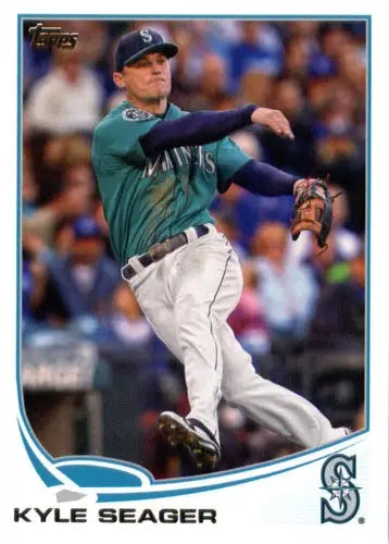 Original gloss 2013 Topps Kyle Seager Mariners baseball card featuring Kyle Seager in NM-MT condition