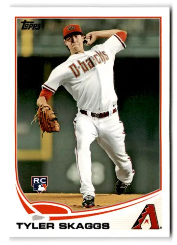Tyler Skaggs baseball card with original gloss from 2013 Topps #173 NM-MT