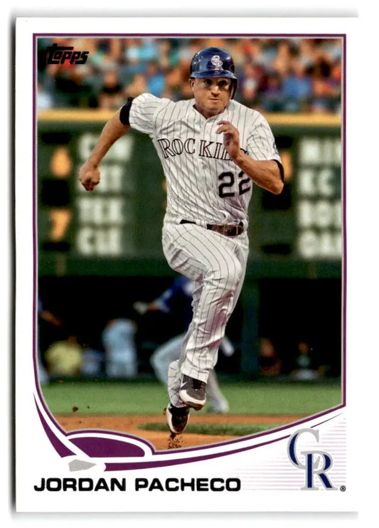2013 Topps #186 Jordan Pacheco - Baseball Card Single