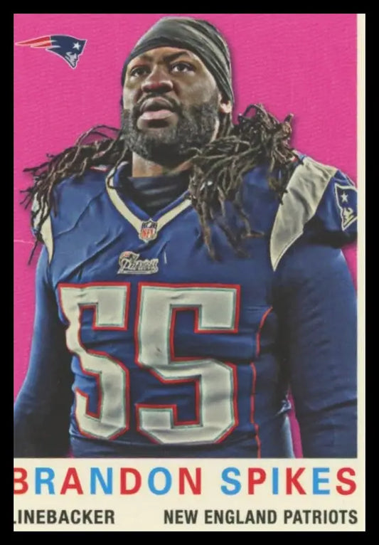 2013 Topps - 1959 Topps Minis Brandon Spikes 87 New England Patriots NM - Football Card Single