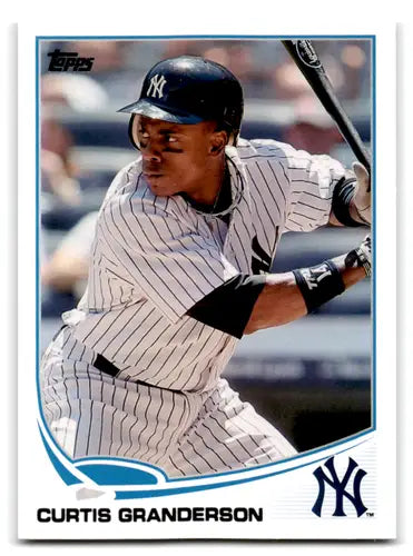 2013 Topps Curtis Granderson baseball card with original gloss and NM-MT condition