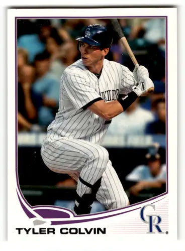 Tyler Colvin baseball card with original gloss from 2013 Topps #265 Ravens