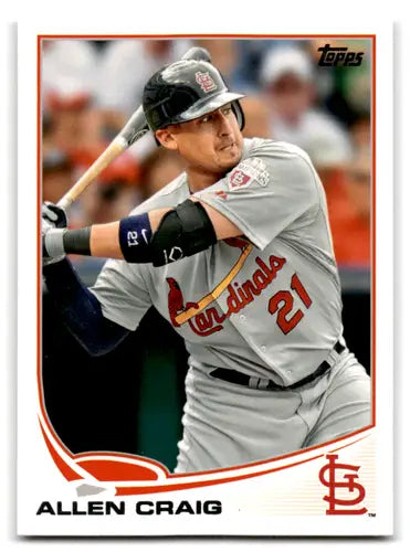 Original gloss Allen Craig baseball card 2013 Topps NM-MT Cardinals ID 71661
