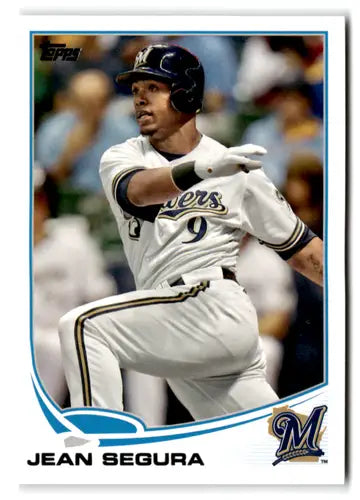 2013 Topps Jean Segura baseball card with original gloss, NM-MT quality Brewers card