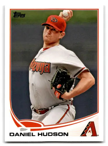 Original gloss baseball card featuring Daniel Hudson NM-MT from 2013 Topps Diamondbacks