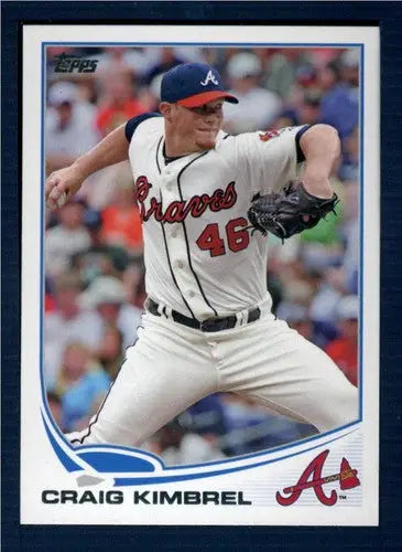 2010 Topps Craig Kimbrel baseball card with original gloss NM-MT Braves ID:61550