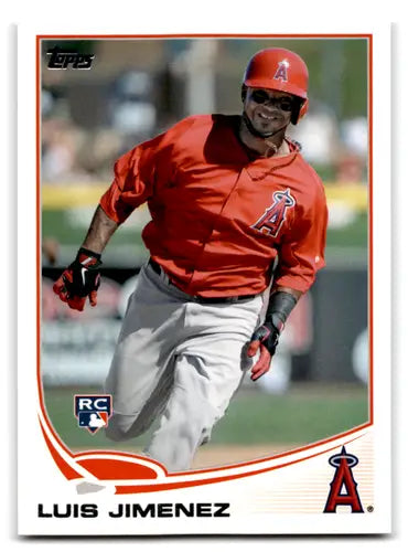 Original gloss Luis Jimenez rookie Angels baseball card from 2013 Topps #464