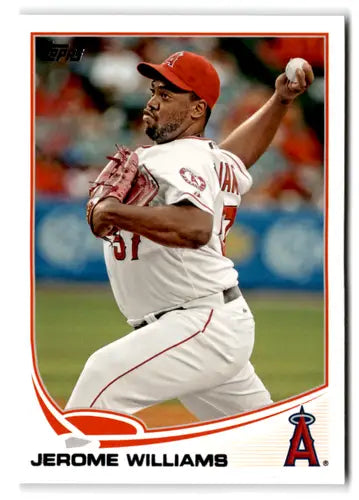 Baseball card of Jerome Williams with original gloss from 2013 Topps #466 NM-MT