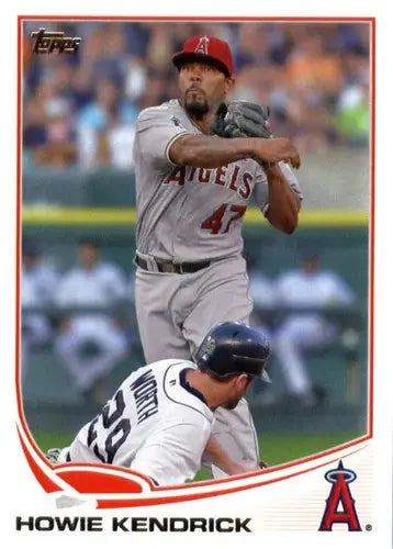 Original gloss baseball trading card of Howie Kendrick NM-MT from 2013 Topps series