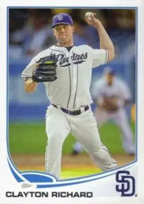 2013 Topps Clayton Richard Padres baseball card with original gloss and vibrant details