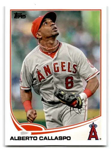 2013 Topps Alberto Callaspo baseball card with original gloss NM-MT Angels ID 71728