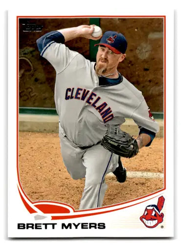 Original gloss baseball trading card of Brett Myers NM-MT from 2013 Topps #497
