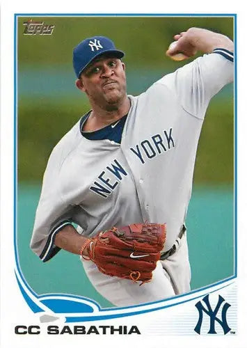 2013 Topps CC Sabathia NM-MT Yankees baseball card with original gloss