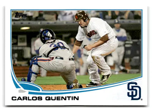 2013 Topps Carlos Quentin baseball card NM-MT with original gloss Padres ID 74289