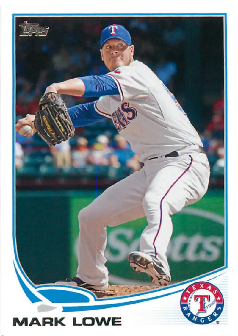 2013 Topps #57 Mark Lowe NM-MT Rangers - Baseball Card Single