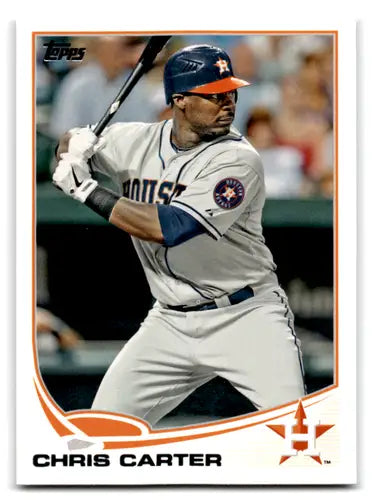 Original gloss Chris Carter baseball card NM-MT from 2013 Topps #607 Astros