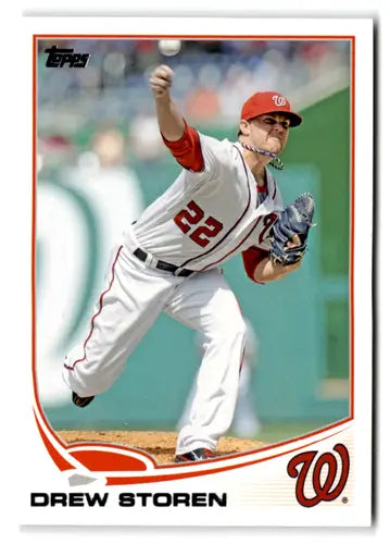 2013 Topps #611 Drew Storen NM-MT Nationals ID:73012 - Baseball Card Single
