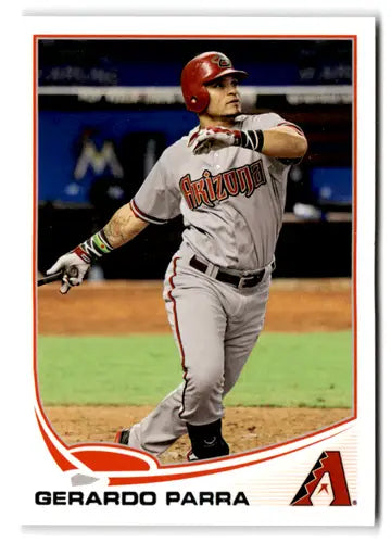 Gerardo Parra baseball card with original gloss from 2013 Topps Diamondbacks ID:72805