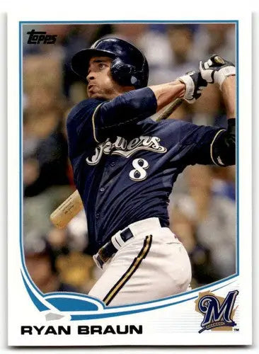 2013 Topps #8 Ryan Braun NM-MT Brewers ID:43728 - Baseball Card Single