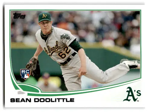 2013 Topps Sean Doolittle baseball card with original gloss NM-MT Athletics ID 71854