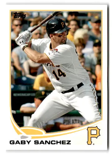 Gaby Sanchez baseball card with original gloss from 2013 Topps #98 NM-MT Pirates