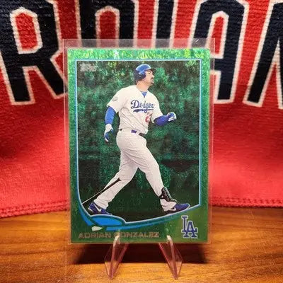 2013 Topps Adrian Gonzalez Emerald Foil #228 Dodgers - Baseball Card Single