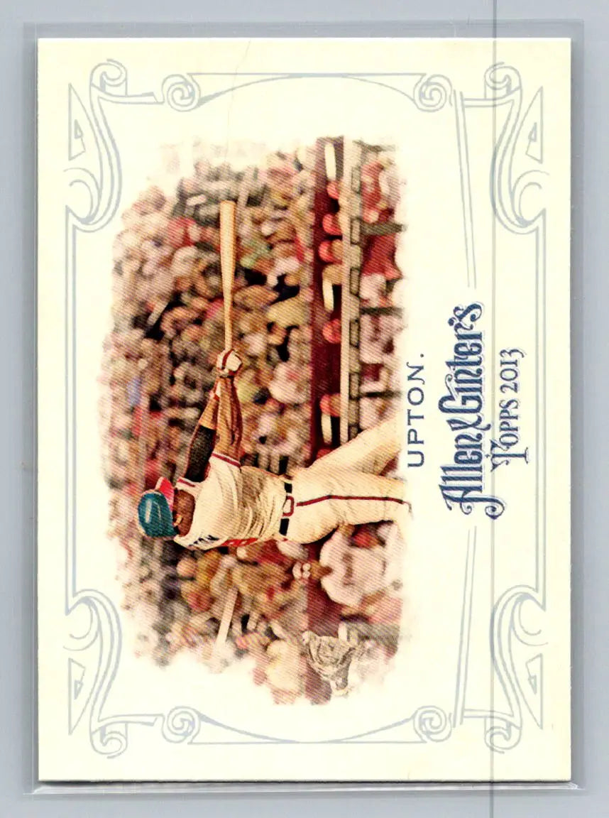 2013 Topps Allen & Ginter #148 Justin Upton Atlanta Braves baseball card display image