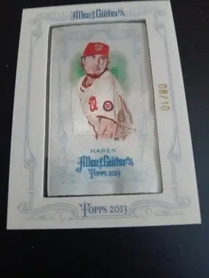 2013 Topps Allen & Ginter’s - Dan Haren #12 Framed Mini 10th Anniversary. NRMT+ - Baseball Card Single
