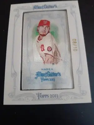 2013 Topps Allen & Ginter’s - Dan Haren #12 Framed Mini 10th Anniversary. NRMT+ - Baseball Card Single