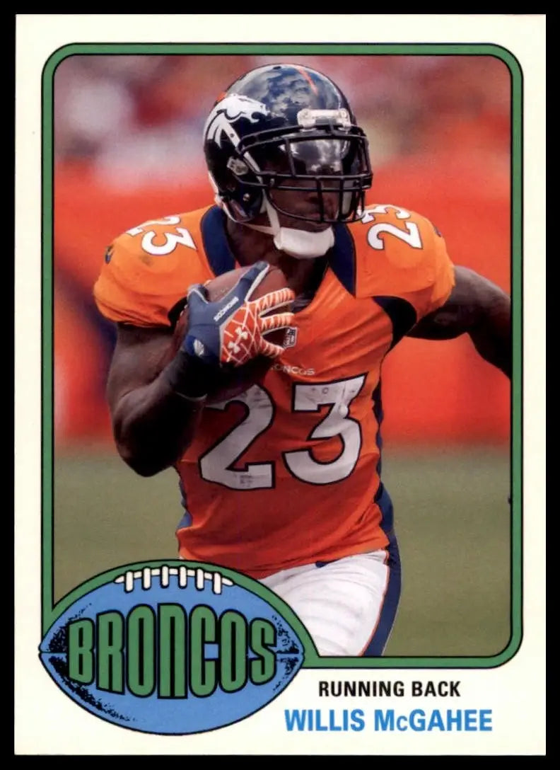 2013 Topps Archives Willis McGahee #26 Denver Broncos Football Card NFL Sports - Football Card Single