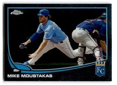 2013 Topps Baseball Chrome Mike Moustakas #177 Kansas City Royals - Baseball Card Single