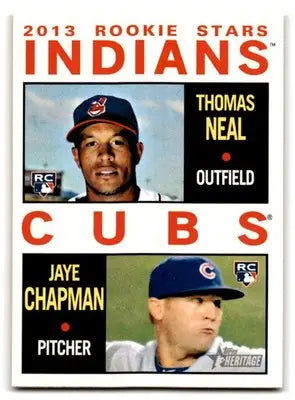 2013 Topps Baseball Heritage Thomas Neal Indians Jaye Chapman Cubs #146 - Baseball Card Single