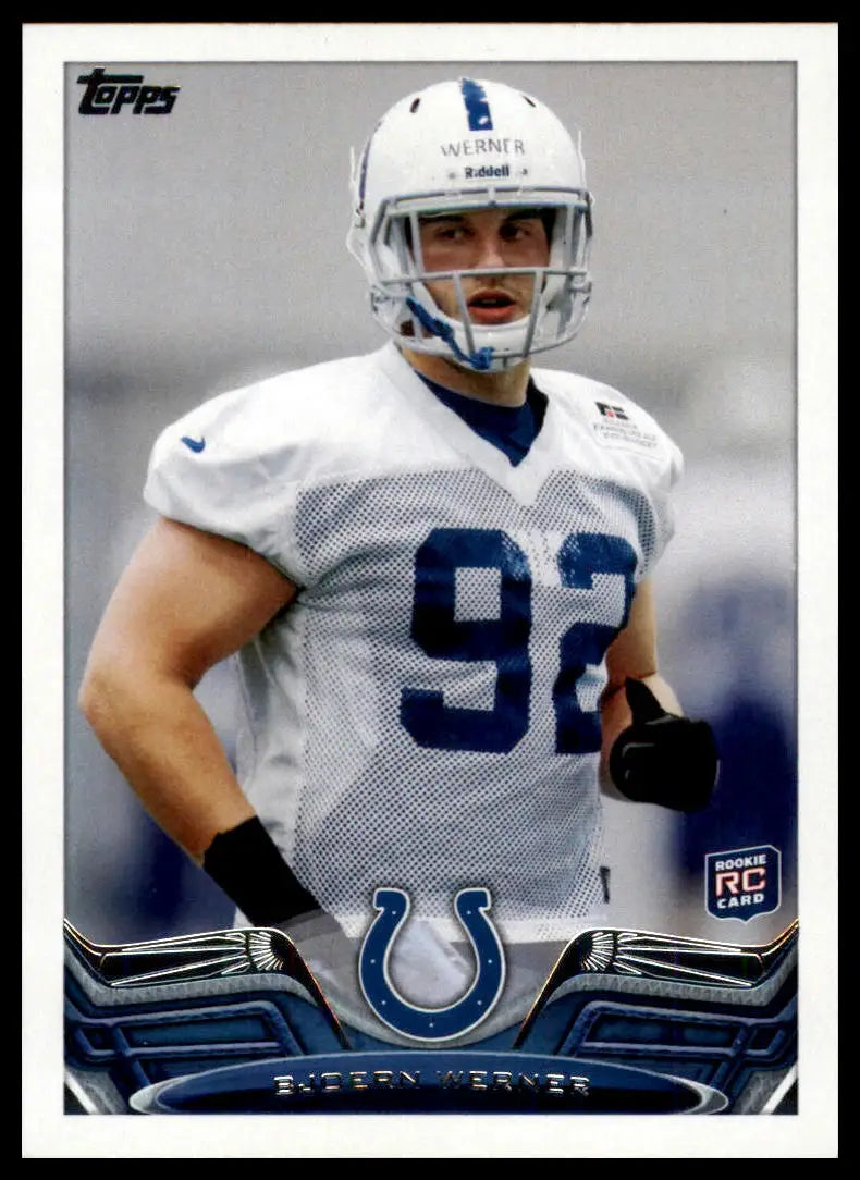 2013 Topps Bjoern Werner RC 404 Indianapolis Colts NM - Football Card Single
