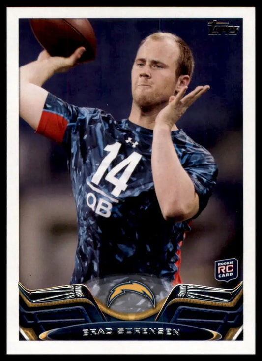 2013 Topps Brad Sorensen RC 32 San Diego Chargers NM - Football Card Single