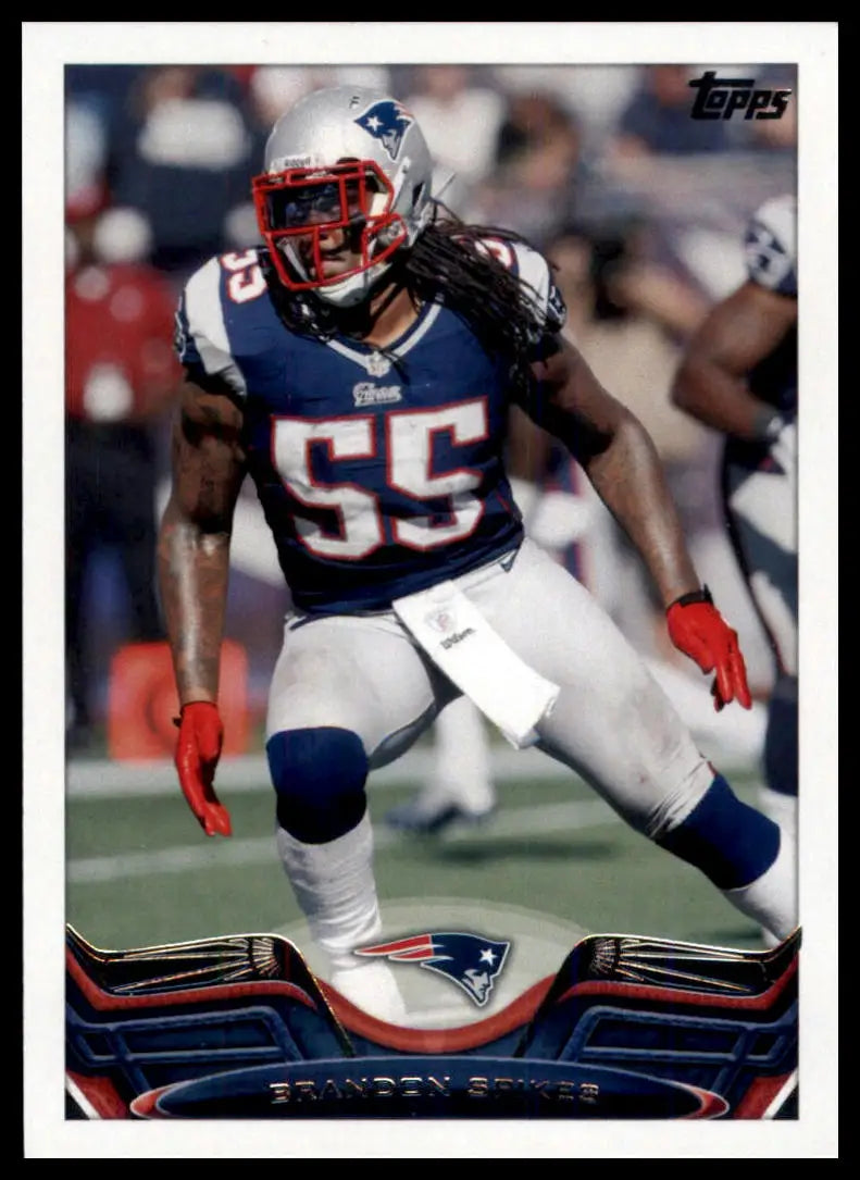 2013 Topps Brandon Spikes 134 New England Patriots NM - Football Card Single