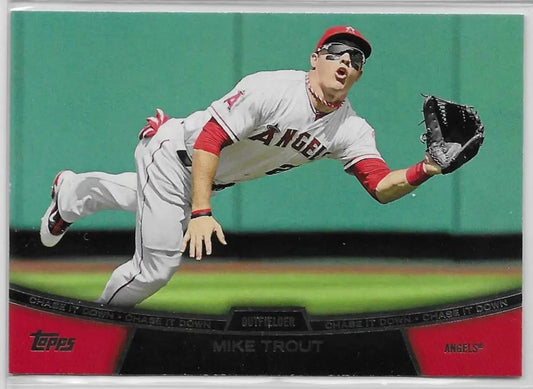 2013 Topps Chase It Down #CD-1 Mike Trout 1492 - Baseball Card Single