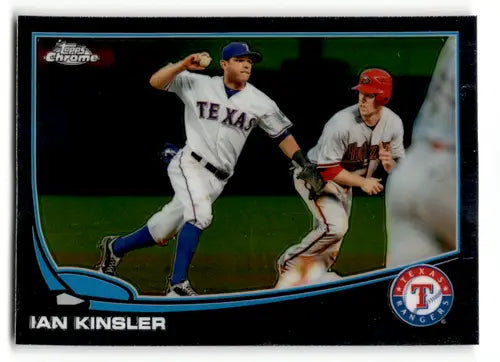 2013 Topps Chrome Ian Kinsler trading card with original gloss Texas Rangers NM
