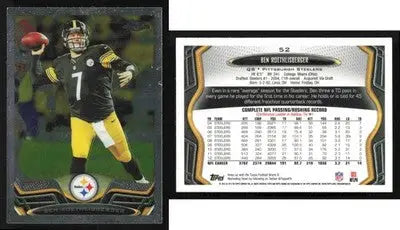 2013 Topps Chrome BEN ROETHLISBERGER #52 Chrome Pittsburgh Steelers - Football Card Single