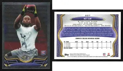 2013 Topps Chrome MATT ELAM #207 RC Baltimore Ravens RC - Football Card Single